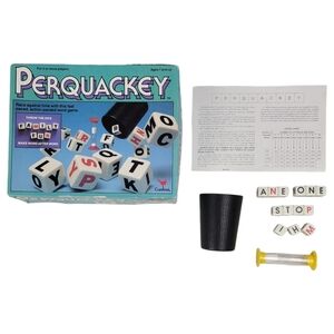 Perquackey Dice Word Game COMPLETE No. 4500 Cardinal 1956
